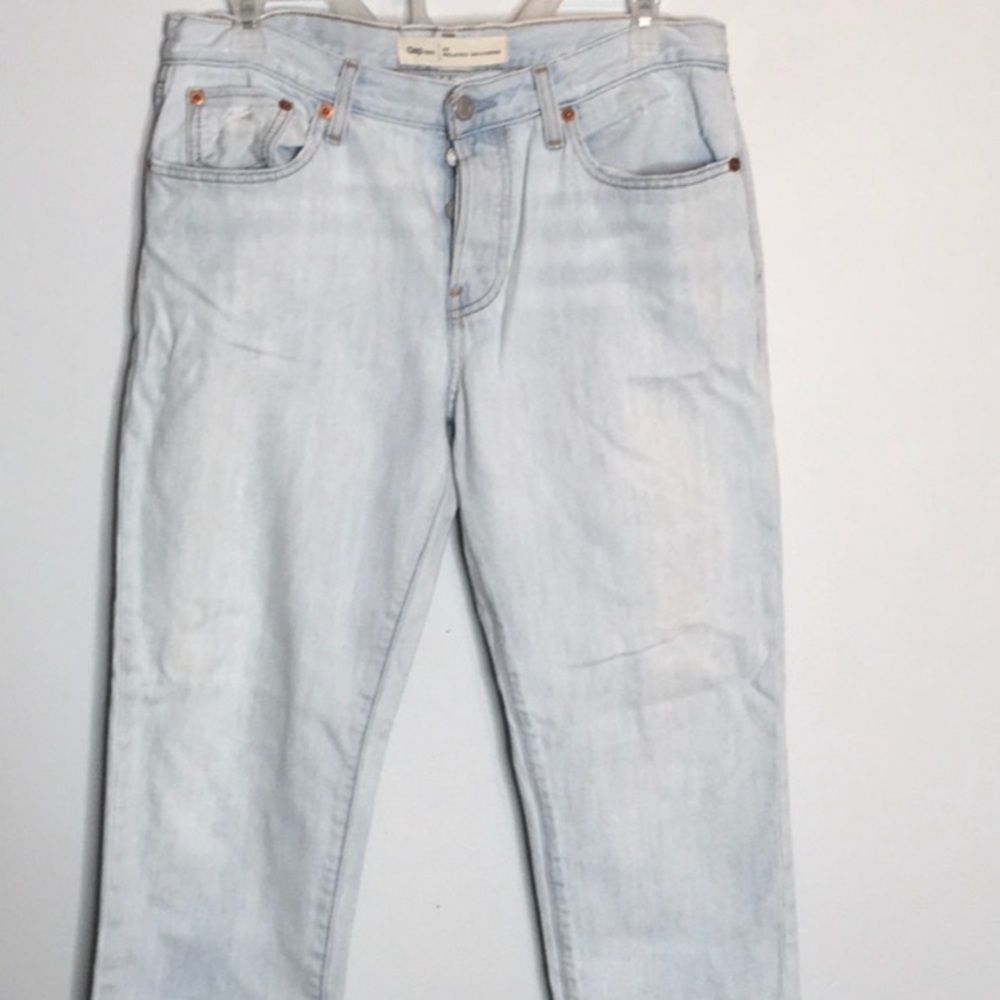 GAP light-wash relaxed boyfriend jeans